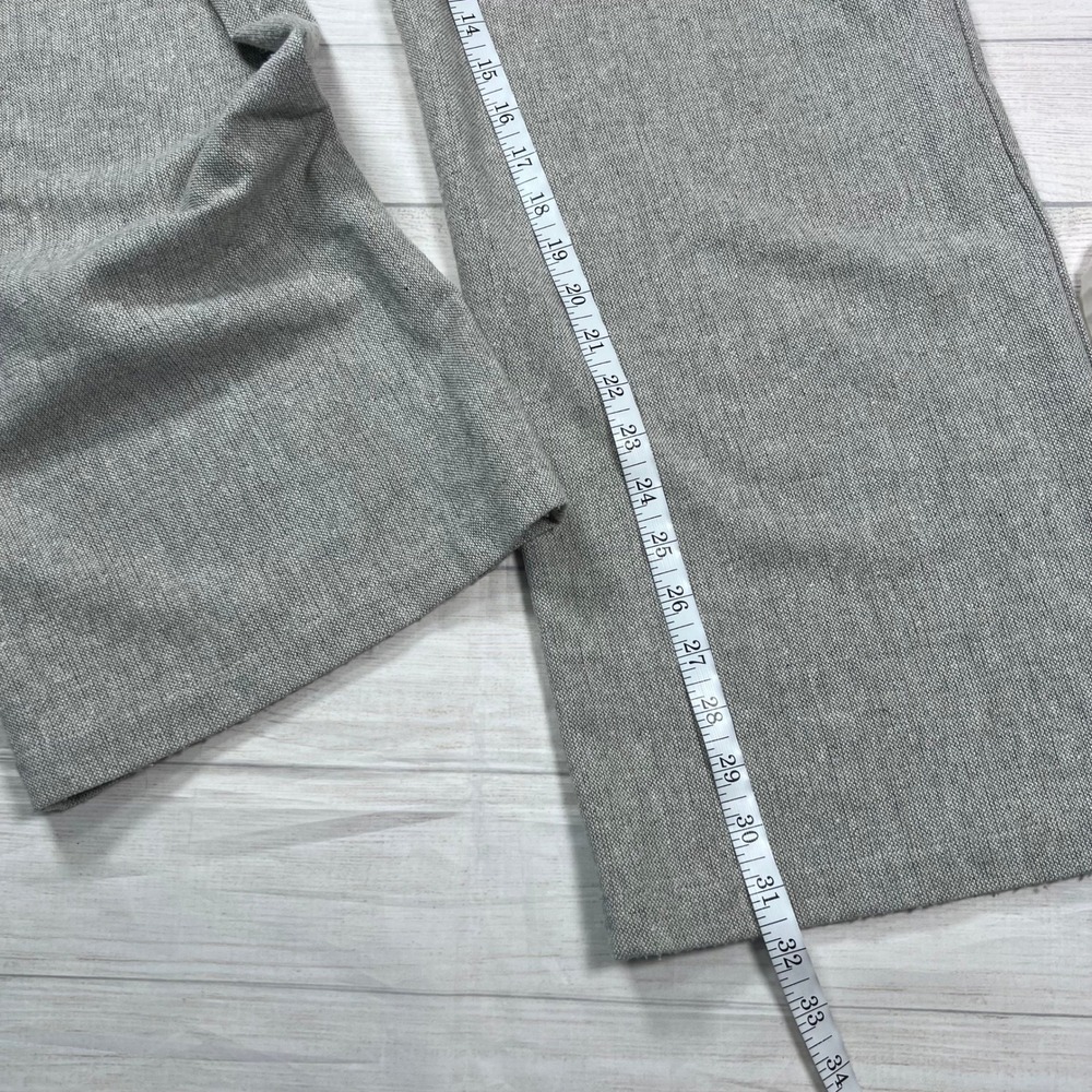Reformation Montauk Wool Blend Pleated Wide Leg Trousers Size 8 Grey High Rise - Picture 8 of 11